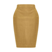 Saint Laurent Beige Denim Skirt