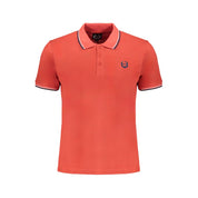 Gianmarco Venturi Red Cotton Polo Shirt