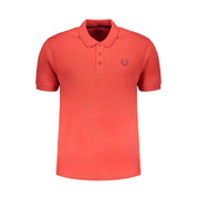 Gianmarco Venturi Red Cotton Polo Shirt