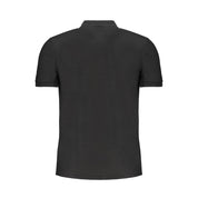 Gianmarco Venturi Black Cotton Polo Shirt