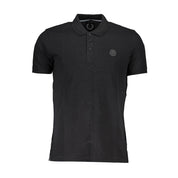 Gianmarco Venturi Black Cotton Men's Polo Shirt