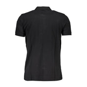 Gianmarco Venturi Black Cotton Men's Polo Shirt
