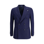Gi Capri Blue Fleece Wool Coat