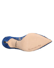 Dolce & Gabbana Blue Taormina Lace DEVOTION Pumps Shoes \