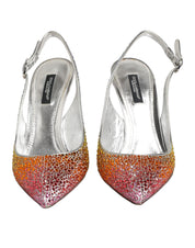 Dolce & Gabbana Multicolor Sequin Slingback Pumps Shoes