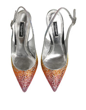 Dolce & Gabbana Multicolor Sequin Slingback Pumps Shoes