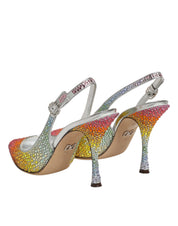 Dolce & Gabbana Multicolor Sequin Slingback Pumps Shoes