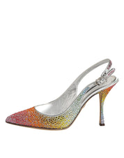 Dolce & Gabbana Multicolor Sequin Slingback Pumps Shoes