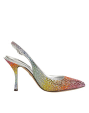 Dolce & Gabbana Multicolor Sequin Slingback Pumps Shoes