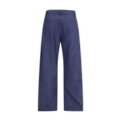 PINKO Blue Polyester Casual Pants