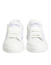 Dolce & Gabbana White Mesh Inserts Low Top Sneakers Shoes