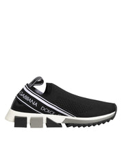 Dolce & Gabbana Black Slip On Sorrento Low Top Sneakers Shoes