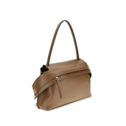 Tod's Brown Calf Leather Bos Taurus Shoulder Bag