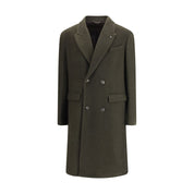Cruna Green Fleece Wool Coat