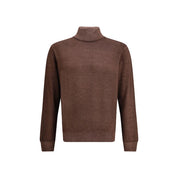 Cruciani Brown Wool Turtleneck