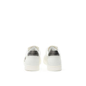 Dolce & Gabbana White Leather Low Top Sneakers