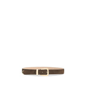 Khaite Brown Calf Leather Bos Taurus Regular Belt