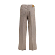 Jacob Cohen Brown Cotton Relaxed Fit Jeans