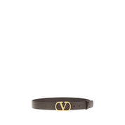 Valentino Garavani Brown Calf Leather Bos Taurus Regular Belt