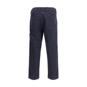 Stone Island Purple Cotton Casual Pants