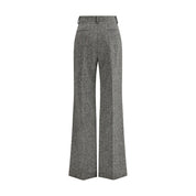 Valentino Gray Wool Casual Pants