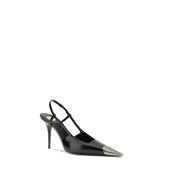 Saint Laurent Black Calf Leather Bos Taurus Pumps