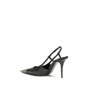 Saint Laurent Black Calf Leather Bos Taurus Pumps