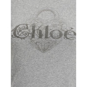 Chloé Gray Cotton T-Shirt
