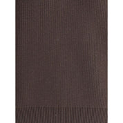 Saint Laurent Brown Lamb Leather Sweatshirt