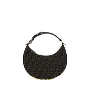 Fendi Brown Fabric Shoulder Bag