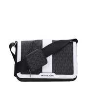 Michael Kors Black Fabric Crossbody Bag