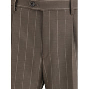 Tagliatore Gray Fleece Wool Suits And Blazer