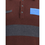 GR10K Bordeaux Wool Polo Shirt