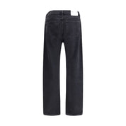 Agolde Black Cotton Straight-Leg Jeans