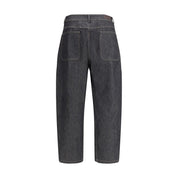 Lemaire Blue Cotton Straight-Leg Jeans