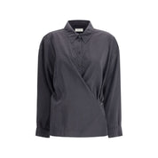 Lemaire Black Silk Dress Shirt