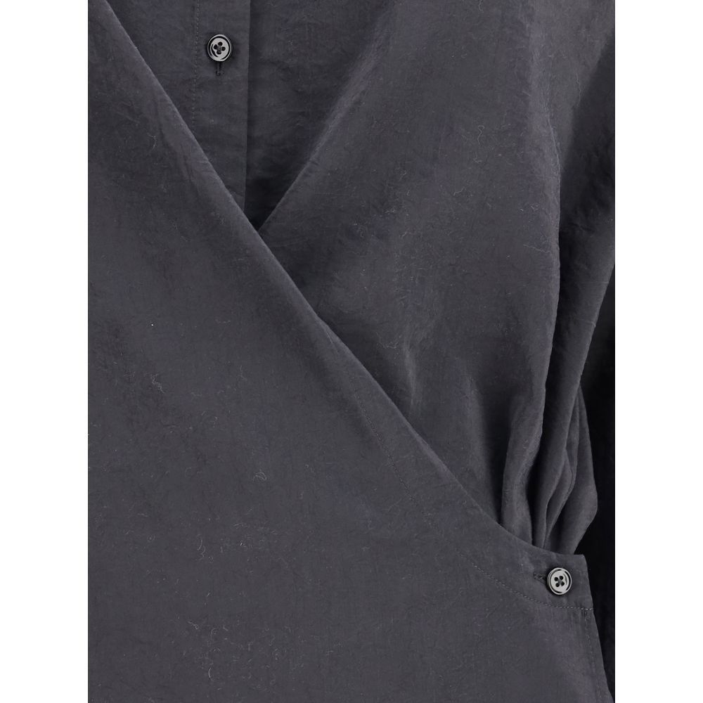 Lemaire Black Silk Dress Shirt
