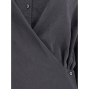 Lemaire Black Silk Dress Shirt