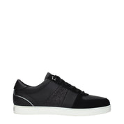 Jimmy Choo Black Leather Low Top Sneakers