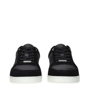 Jimmy Choo Black Leather Low Top Sneakers