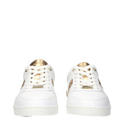 Jimmy Choo White Leather Low Top Sneakers