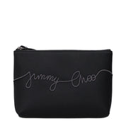 Jimmy Choo Black Satin Clutch Bag