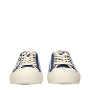 Jimmy Choo Blue Fabric Low Top Sneakers
