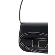 Diesel Black Calf Leather Bos Taurus Shoulder Bag