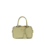 Prada Green Calf Leather Bos Taurus Handbag