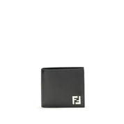 Fendi Black Calf Leather Bos Taurus Wallet