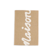 Maison Kitsuné Beige Wool Scarf