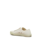Margiela White Cotton Low Top Sneakers
