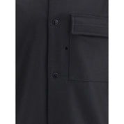 Stone Island Black Fleece Wool Coat