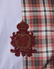 Dolce & Gabbana Multicolor Cotton Collared Checkered Shirt